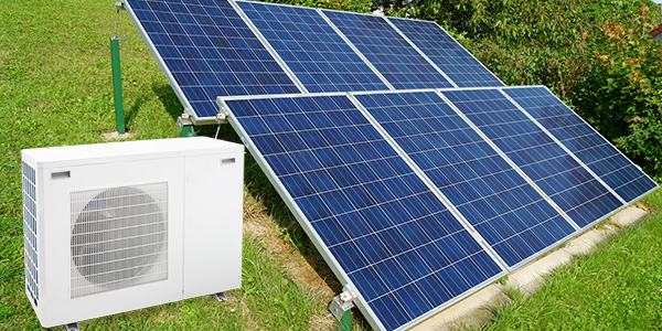 Aerotermia combinada con placas solares