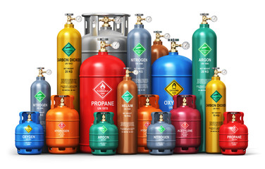Bombonas de gases GLP, butano y propano