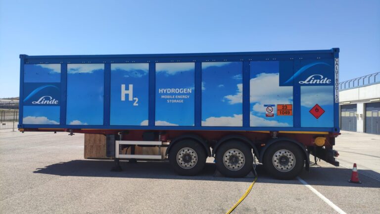 Instalación y almacenamiento móvil de hidrógeno